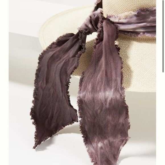 Anthropologie Tie-Dye Trimmed Straw Rancher - Picture 10 of 13